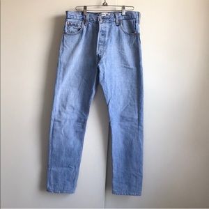 Re/done Levi’s high rise ankle crop jeans